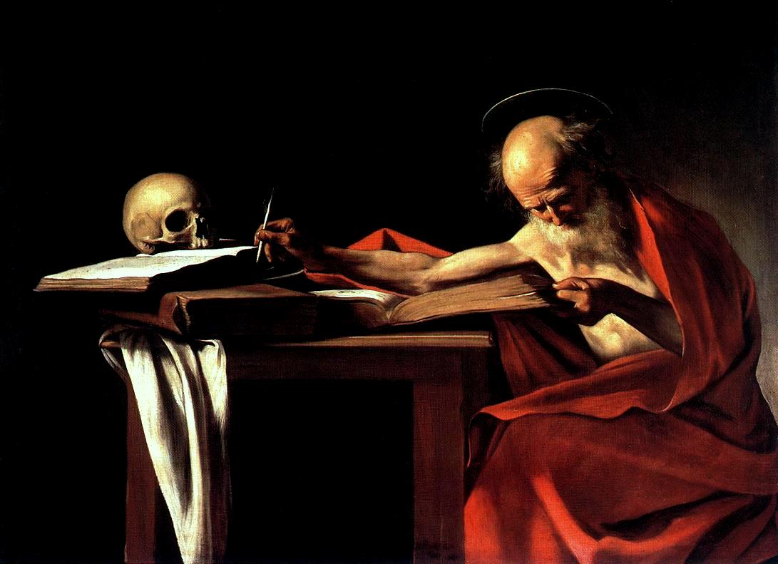 Caravaggio St Jerome Writing