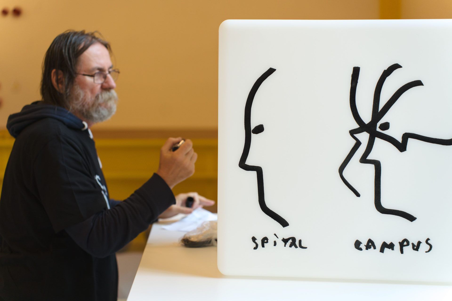 DV Live performance Dan Perjovschi credit Banu Stefan 4